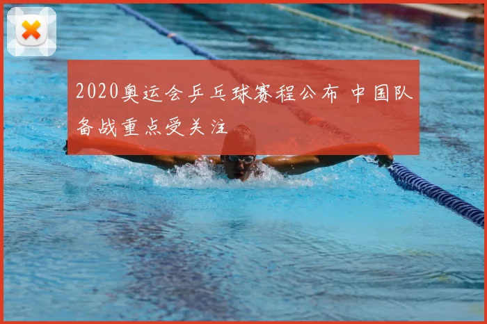 2020奥运会乒乓球赛程公布 中国队备战重点受关注